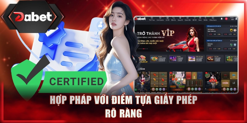 Hợp pháp với điểm tựa giấy phép rõ ràng