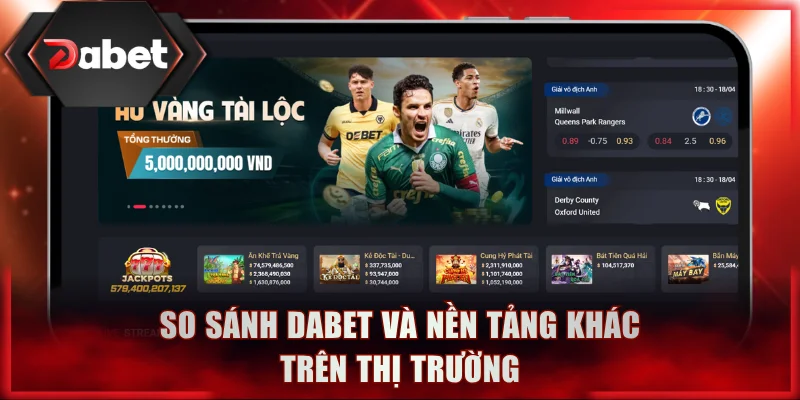 So sánh DABET và nền tảng khác trên thị trường